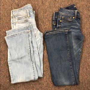 Barely used 2 pairs of AE jeans